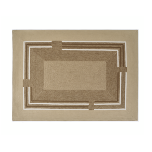 Product weergave van langwerpig bruin outdoor vloerkleed: Elitis-Disco-Noisette TA-113-79-04