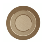 Product weergave van een rond bruin outdoor vloerkleed: Elitis-Disco-Noisette TA-113-79-08