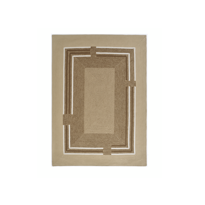 Product weergave van langwerpig bruin outdoor vloerkleed: Elitis-Disco-Noisette TA-113-79-05