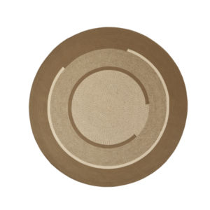 Product weergave van een rond bruin outdoor vloerkleed: Elitis-Disco-Noisette TA-113-79-08