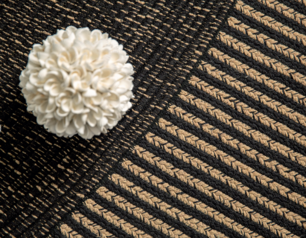 Elitis vloerkleed havane detail