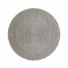 Limited edition vloerkleed Abaca AB 49451 rond Aluminium