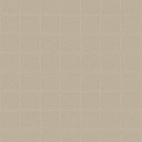 Beige wandbekleding met een patroon van kleine vierkante tegels uit de 21011-collectie.