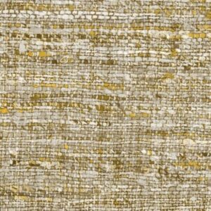Grof geweven behang met een gemêleerd patroon in beige, wit en goud uit de Arte Aspero 40540 collectie.