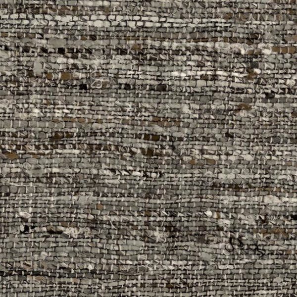 Grof geweven textiel met een gemêleerd patroon in grijs- en bruintinten, type Arte Aspero 40541.
