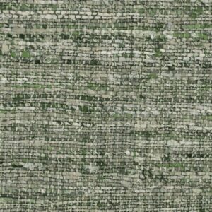 Close-up van een grof geweven groengrijze textielstructuur uit de Arte Aspero 40543 collectie.