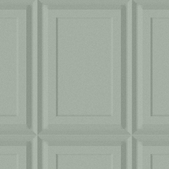 Lichtgroen paneelpatroon met een klassiek, rechthoekig reliëfdesign uit de 44012-4THW-2 collectie.