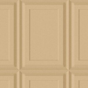 Beige wandpaneel met een klassiek rechthoekig reliëfpatroon, type 44013-S9FL-2.