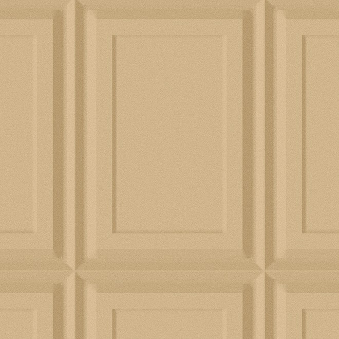 Beige wandpaneel met een klassiek rechthoekig reliëfpatroon, type 44013-S9FL-2.