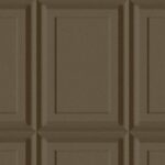 Bruine wandpanelen met een rechthoekig, verdiept kaderpatroon in het design 44014-64ON-2.