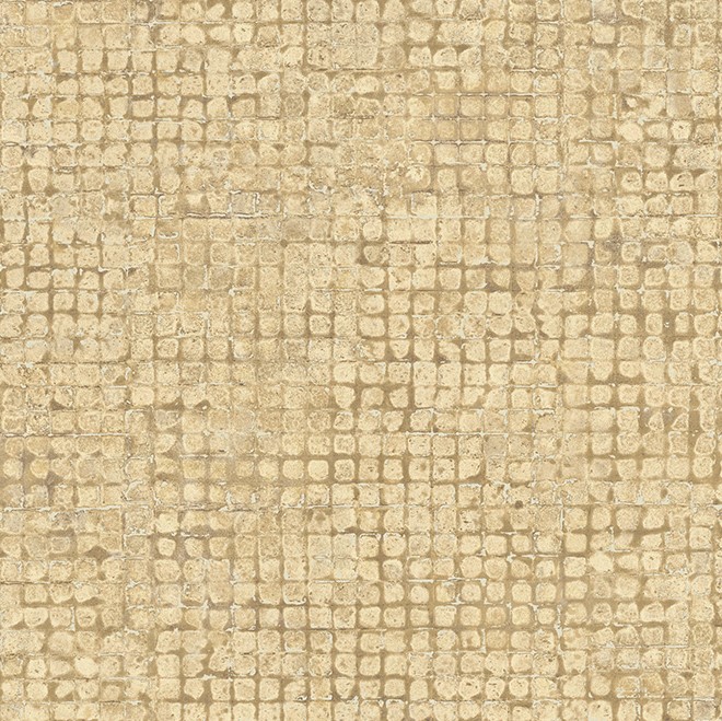 Beige tegelpatroon met een verweerde mozaïekstructuur, model 70513-DL0I-2.