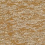 Textuur van het wandbekledingsmateriaal 70540-N17K-2 met een goudbruine en witte onregelmatige patroonstructuur.