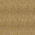 Geometrisch patroon in koperkleur met een textuur van schuine lijnen in vierkante vormen.