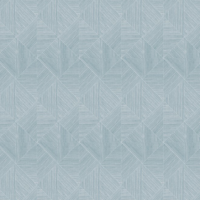 Lichtblauw geometrisch patroon met diagonale lijnen in vierkante vlakken, getiteld 72763-sky-2.