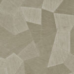 Beige Arte Facet 75301 wandbekleding met abstract geometrisch patroon en textuur van fijne lijnen.