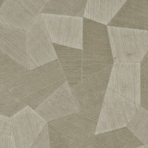 Beige Arte Facet 75301 wandbekleding met abstract geometrisch patroon en textuur van fijne lijnen.