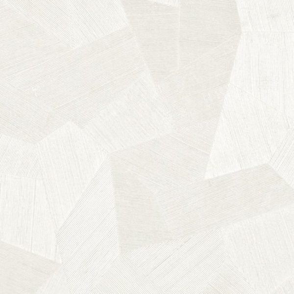 Lichtbeige Arte Facet 75302 wandbekleding met een geometrisch patroon en subtiele textuur.