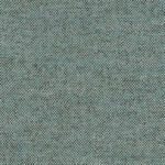 Close-up van de grof geweven stof in de kleur 78019, met een patroon van turquoise en zwarte garens.
