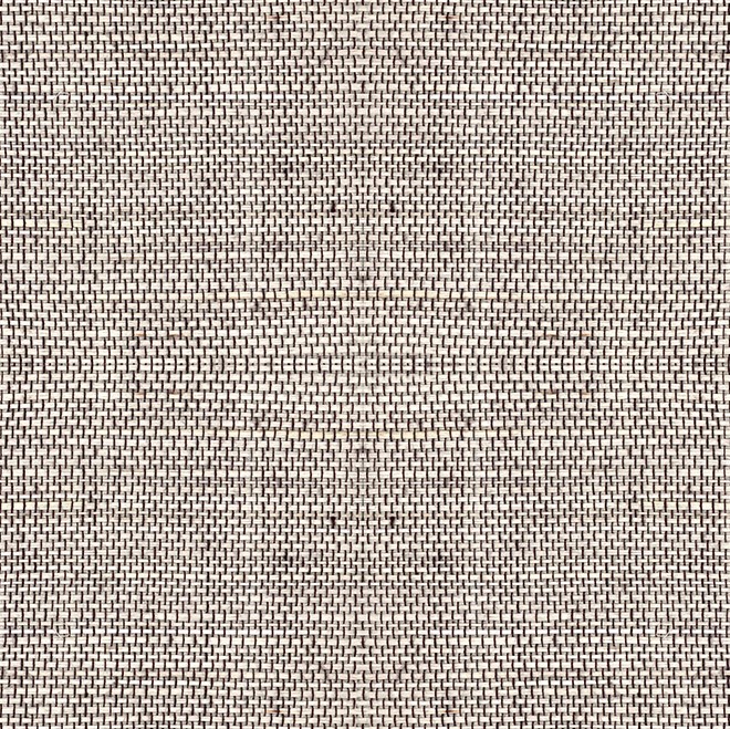 Close-up van geweven textiel in een beige en bruin A-Line 2 patroon.