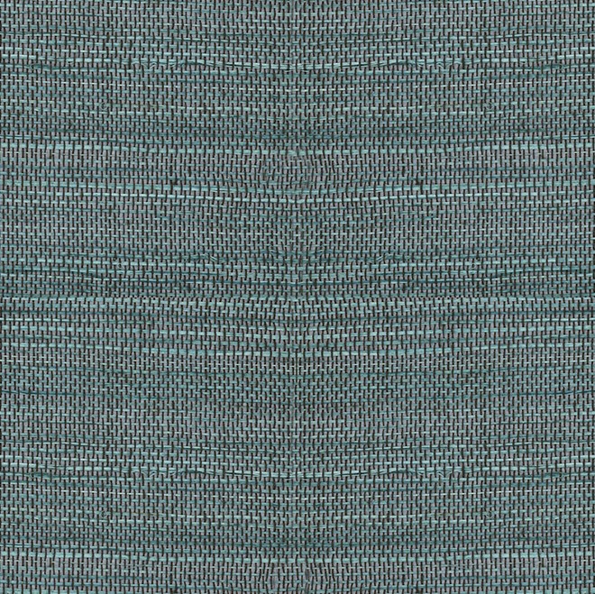 Detailopname van de geweven textuur van de 80706A-Line-2 stof in blauwgrijze tinten.