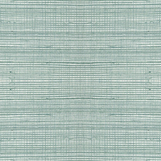 Textielpatroon 80707A-Line-2 met een fijn raster van horizontale en verticale lijnen in een lichtgroene tint.