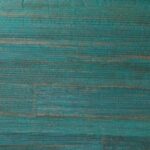 Textuur van de Arte All Naturals Camago 14003A wandbekleding in turquoise geweven afwerking.
