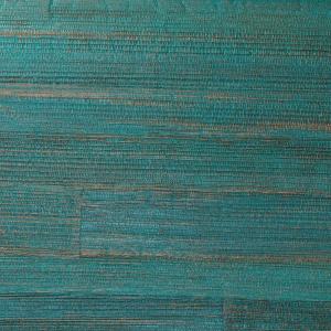 Textuur van de Arte All Naturals Camago 14003A wandbekleding in turquoise geweven afwerking.