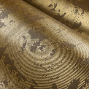 Gouden behang met een verweerd patina-effect uit de Arte Boutique collectie, model Glowing Patina 90521.