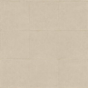 Beige Arte Campo behang met een patroon van vierkante tegels en subtiele textuur.