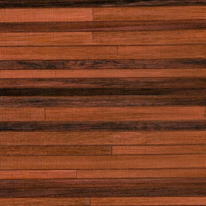 Behangpatroon Arte Casalian 14023 met horizontale houten stroken in warme roodbruine tinten.