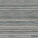 Grijsblauw Arte Casalian 14024 behang met een horizontaal patroon van houtachtige stroken.