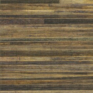 Behang met een horizontaal gestreept patroon in aardetinten uit de Arte Casalian 14027 collectie.