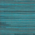 Turquoise-blauw Arte Casalian 14031 behang met een horizontaal gestreept textuurpatroon.
