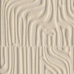 Beige Arte Cloud 30831 behang met een reliëfpatroon van zachte, organische lijnen.