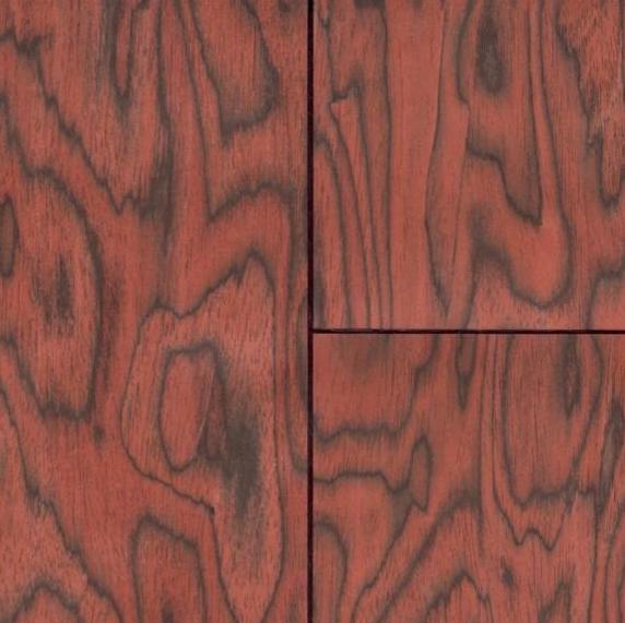 Close-up van het Arte-Coti 30800 behang in de kleur fire orange met een houtnerfstructuur.