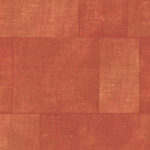 Rood-bruin behang met een patchwork patroon uit de Gitane collectie van Arte.