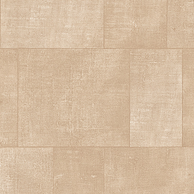 Beige wandbekleding met rechthoekig tegelpatroon uit de Gitane-collectie van Arte.