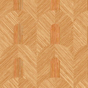 Decoratief patroon van de Arte Essentials Tangram Dome 24060 met geometrische boogvormen en fijne diagonale lijnen in warme terracottatinten.