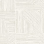 Beige wandbekleding van Arte Essentials Tangram Dome 24083 met geometrisch patroon van fijne lijnen en vormen.