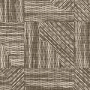 Decoratief wandpaneel uit de Arte Essentials Tangram Dome collectie met geometrisch patroon in bruin-beige tinten.