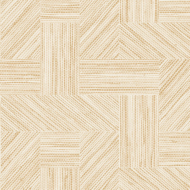Beige wandbekleding uit de Arte Essentials Tangram Intarsio-collectie met een geometrisch patroon van fijne lijnen en textuur.