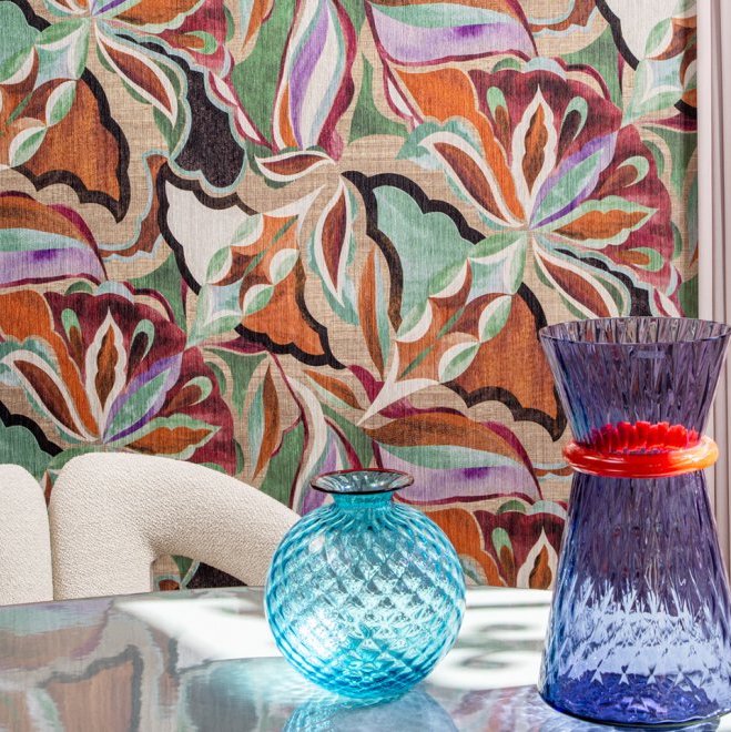 Bloemen behang