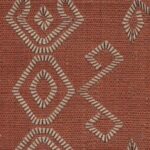 Detail van het Arte Icarus Indomito 15703-Canyon wandbekleding met een roodbruine textielstructuur en geometrisch patroon in beige.