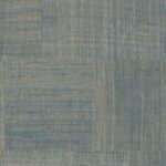 Blauw-groen Arte Icarus Telaio 15728 behang met een geweven textuurpatroon.
