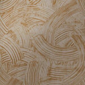 Decoratief Arte Impasto 60102 behang met een patroon van brede, overlappende penseelstreken in warme bruintinten.