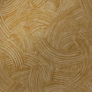 Behang met een goudbruine impasto-structuur en opvallend geborsteld patroon uit de Arte Impasto 60103 collectie van Buningh.