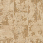 Beige en bruin behang met een abstract verweerd patroon uit de Arte International Les Forêts Éclat-collectie.