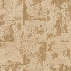 Beige en bruin behang met een abstract verweerd patroon uit de Arte International Les Forêts Éclat-collectie.