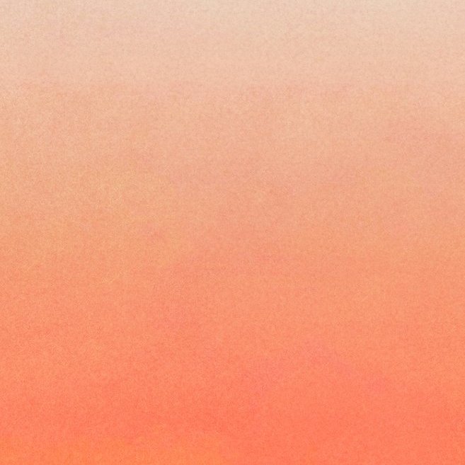 Vervagend Arte-Joy Zenitude JOY85-behang met een zachte kleurverloop van lichtroze naar warm oranje.