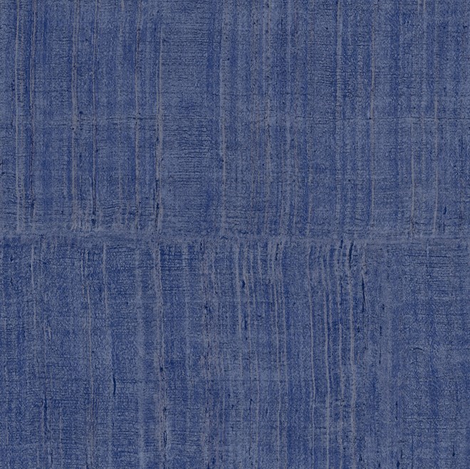 Indigo blauw behang met een zijdeachtige structuur en een subtiel geweven patroon uit de Arte Katan Silk collectie.